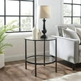 thumbnail image 2 of Crosley Furniture Aimee Table d'Appoint Ronde en Verre, Bronze Huilé, 2 of 5