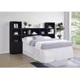thumbnail image 2 of Westpark 3-piece Queen Bedroom Set Bookcase Headboard Black, 2 of 20