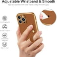 thumbnail image 3 of iPhone 13 Pro Max Phone Case,iPhone 13 Pro Max Case, Slim Fit Soft TPU with Adjustable Wristband Kickstand Scratch Resistant Shockproof Protective Cover for iPhone 13 Pro Max 6.7",Coffee Brown, 3 of 18