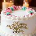 thumbnail image 2 of Adornos para tartas Hayooha Happy Valentine's Day, 16 unidades, dorados, 2 of 7