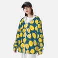 thumbnail image 3 of Lsque Lemon Pattern UPF 50+ Lightweight Sun Protection Men's Women's Long Sleeve Shirt, Hoodie Performance -Medium, 3 of 7