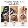thumbnail image 3 of Punch Keychain Decoration | Cute Monkey Holding Plush Toy | Protect Punch The Monkey Keychain for Backpack Purse Car Keys(B), 3 of 5