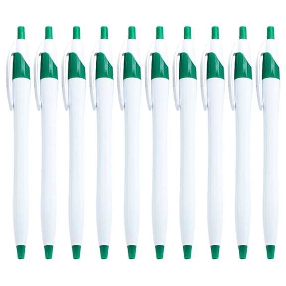 10Pcs Office Signing Pen Retractable Ballpoint Pen with Pen Clip, for Office