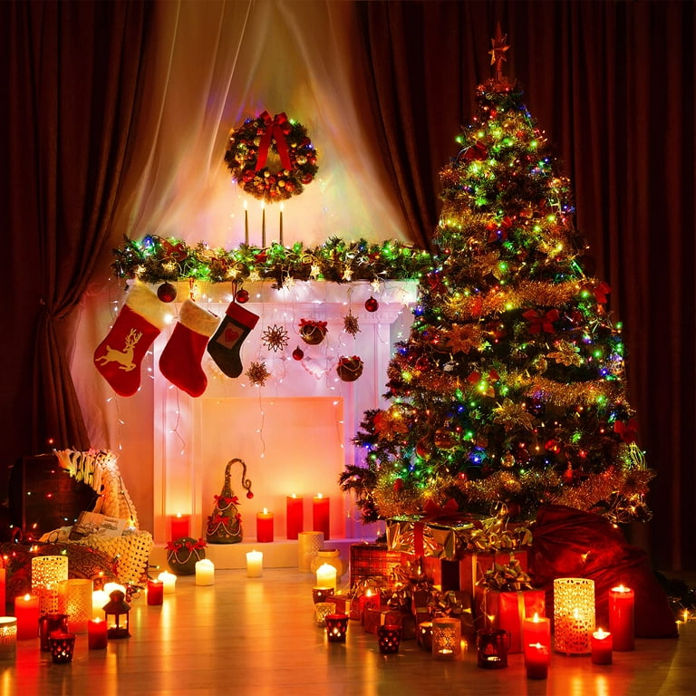 300 count 2024 green christmas lights