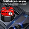 thumbnail image 3 of 200W Car Mounted Cup Type Inverter Converter QC Charger, Car Power Converter B8E7, 3 of 8