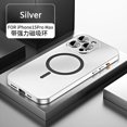 thumbnail image 3 of Funda magnética con marco de Metal para Iphone, carcasa de aluminio para Iphone 13, 12, 14, 15 Pro Max Plus, Panel trasero de PC, Magsafe, 3 of 5