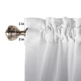 thumbnail image 5 of Kitchen Curtains 54 Inches length, Grey Ombre Window Treatment Curtain Drapes, Modern White Abstract Art Aesthetics Thermal Insulated Drapes for Basement Hotel RV, 42"x54", 2 Panels, 5 of 7