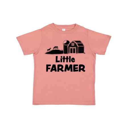 

Inktastic Little Farmer Barn Silo and Cows Gift Toddler Boy or Toddler Girl T-Shirt