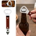 thumbnail image 5 of Can Punch Bottle Openers,Stainless Steel Can & Bottle Openers,2-In-1 Can Punch Opener & Bottle Openers with Wooden Handle,6.1 inch Manual Stainless Steel Can Opener for Camping and Travel,Z_Coffee, 5 of 7