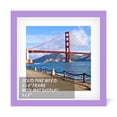 thumbnail image 1 of Marco de fotos POUYCIW de 25,8 cm, madera, morado, 9 x 9 pulgadas, con tapete de 7 x 7 pulgadas, 1 of 8