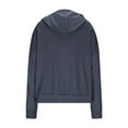 thumbnail image 5 of Womens Full Zip Hoodies, Fall Coats for Women Fashion Loose Fit Solid Color Long Sleeve Pullover Sweatshirts with Pockets, 5 of 6