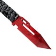 thumbnail image 3 of Dispatch 4.6" Multi-Color Fixed Blade, Hunting Knife,Camping Knife with Leather Sheath and Handle with Cord, 3 of 8