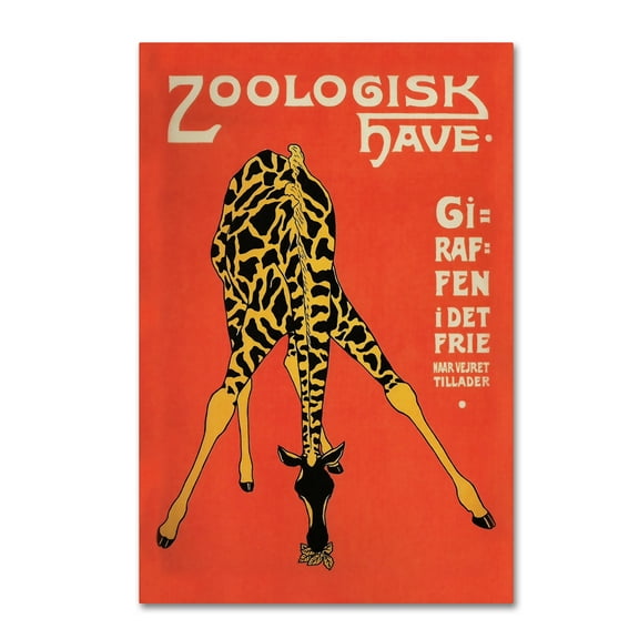 Trademark Fine Art 'Copenhagen Zoo' Canvas Art by Vintage Lavoie