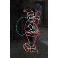 thumbnail image 2 of 63 in. Holidynamics Christmas LED Lighted Santa with Bag 221-Light Count Christmas Decoration, 2 of 3