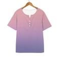 thumbnail image 6 of Baberdicy Basic Button-Down T-Shirt - Women's Solid Color Casual Short Sleeve Top, Comfortable Crew Neck Everyday Essential Tee (Pink | S), 6 of 7