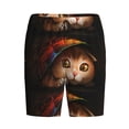 thumbnail image 4 of Wukai Animal Cat Men’s Short Pajama Pants With Pockets Soft Sleep Pj Shorts for Men-Small, 4 of 6