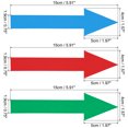 thumbnail image 2 of Uxcell Directional Arrow Sticker, 36 Pack PVC Removable Self Adhesive Decal, Red/Blue/Green, 2 of 6