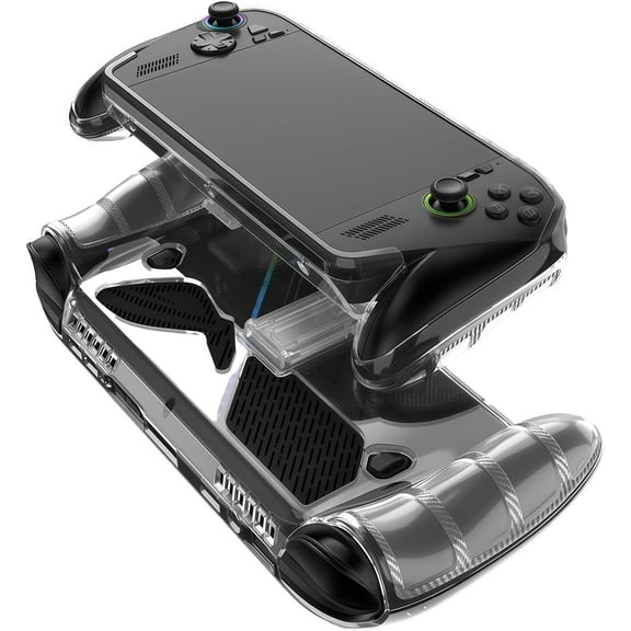 Case for ROG Xbox Ally X 7" Gaming Handheld, Thin Slim Lightweight&Stand&Scratch Proof Durable Protection Rubber TPU Cover (Transparent).