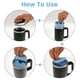 thumbnail image 3 of Separador de tazas 2 en 1, forro de silicona con 2 compartimentos, forro de taza a prueba de fugas con tapa, forro de vaso reutilizable de 40 oz para agua, café, jugo, cócteles, whisky, 3 of 8