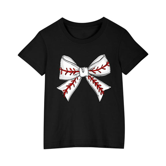 GERsome Toddler Boys Short Sleeve Shirt Unisex Kids Crewneck Soft Cotton T-Shirt Casual Graphic Summer Top Clothes Girls T-Shirts Sizes 3-10 Years, 1-Pack