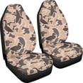 thumbnail image 3 of XYZCANDO Durable 2-Piece Front Car Seat Covers with Brown Duck Camo Pattern - Breathable Waterproof Protection For SUV Trucks, 3 of 10