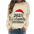 thumbnail image 2 of Women's Christmas Themed Hooded Sweatshirts with Printed Art for Casual Long Sleeve Everyday Use, 2 of 4