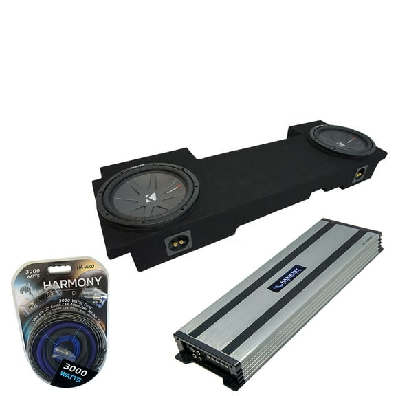 02-13 Cadillac Escalade Underseat Kicker CompR CWR10 Dual 10 Sub Box HA-A1500.1