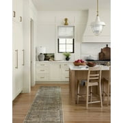 Loloi II Layla LAY-13 Printed Antique / Moss Oriental Area Rug 2'-6 x 12'-0