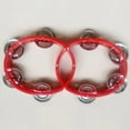 thumbnail image 4 of Tambourine Mini Hand Bell Percussion Musical Instrument Small Tambourine (Color 3), 4 of 4