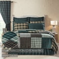 thumbnail image 2 of VHC Brands, Pine Grove Patchwork Reversible California King Quilt, Green, 130x115, 2 of 4