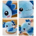 thumbnail image 4 of Aodebiao Cute Cartoon Sleeping Hexagon Salamander Plush Doll, Soft Elastic Fleece Stuffed Cotton Animal Toy, Lovely Smiling Lizard Plushie for Bedroom Living Room Home Decor & Gift, 4 of 6