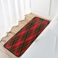 thumbnail image 6 of GZHJMY Lattice Plaid Kitchen Rug,Christmas Antiskid Mat for Porch Floor Long Door Mat, Non-Slip Bedroom Bedside Mats - 39x20in Carpet Runner, 6 of 7