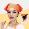 thumbnail image 4 of Lshunze Solid Large Cotton Triangle Head Scarf Elastic Hair Bandana Headbands Plain Silk Head Coverings Neck Scarves Wraps Blank Headscarf Kerchief for Women, 4 of 8