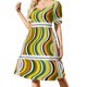 thumbnail image 2 of Vestido de manga corta de mi infancia de los años 70, vestido de verano para mujer , vestidos de fiesta para mujer, vestidos para ocasiones oficiales., 2 of 7