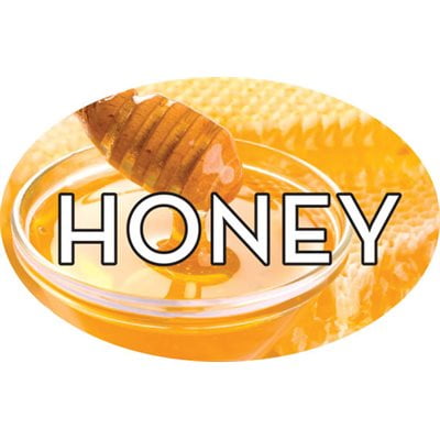 Honey Food Store Labels 1.25" x 2" 500 each per roll Great Quality Stickers Decals