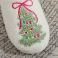 thumbnail image 6 of Christmas Unisex Slippers for Men Women Flat Heel Close Toe Slip-on Indoor House Shoes Christmas Tree Outdoor Warm Winter Home Slippers White 10, 6 of 9