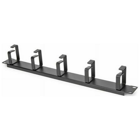 1U 19IN METAL RACKMOUNT CABLE MANAGEMENT PANEL -  1U - MOUNTS TO STANDARD 19 2 O
