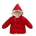 thumbnail image 1 of MIASHUI Kids Winter Jackets Boys Girls Lightweight Button Type Coat Outerwear,Red,18-24 Months, 1 of 9