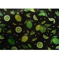 thumbnail image 4 of oneOone Cotton Silk Black Fabric Lemon Vegetable Sewing Material Print Fabric By The Yard 42 Inch Wide, 4 of 4