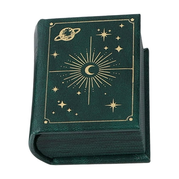 Elegant Vintage Book Styles Rings Box With Closure Stylish Container For Jewelry Storage And Gift Presentation