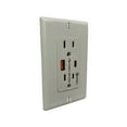 thumbnail image 5 of Teklectric - 15A Qualcomm Quick Charge 3.0 Type A & C USB Charger Tamper-Resistant Receptacle Wall Plate and Screws Included, 5 of 5