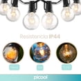 thumbnail image 4 of Guirnalda de Luces Picool Gluriz 25 Focos 7.6 Metros Blanco cálido 110V, 4 of 9