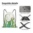 thumbnail image 6 of Bingfone Cartoon Cactus Drawstrings Backpacks Bags For Men Women Gym Drawstrings Bag, 6 of 9