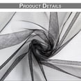 thumbnail image 4 of Rosnek Large Size Outdoor Mosquito Netting Curtain, DIY Cut to Size High Density Airy Mesh Net Outdoor Sheer Curtains for Patio Gazebo Porch Pergola, Rod Pocket 1 Panel (10.5 x 7 ft, Black), 4 of 8