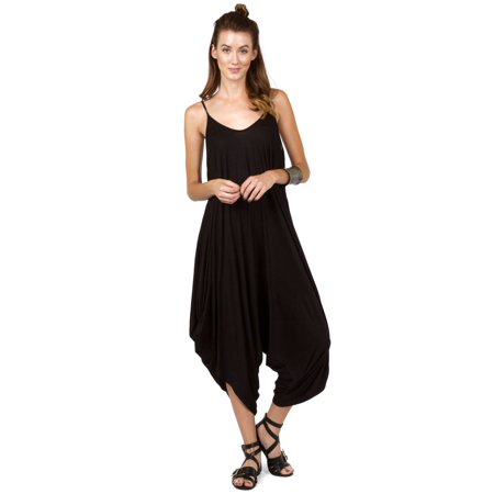 Spaghetti Strap Loose Fitting Plain Sleeveless Jumpsuits Spaghetti Strap Loose Fitting Plain Sleeveless Jumpsuits