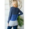 thumbnail image 3 of Haute Edition Women's Tunic Top with Twist Detail With Solid Color Block, 3 of 4