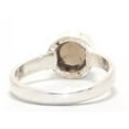 thumbnail image 3 of Heaven Crafts 925 Sterling Silver Genuine Smoky Quartz Ring Boho Designer Promise Ring For Women, 3 of 4
