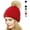 Red, variant on PULLIMORE Women's Knitted Beanie Hat Winter Warm Soft Ski Cuff Caps with Pom Pom (Black)