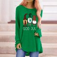 thumbnail image 2 of Camisas Navideñas Para Mujer Blusa de Manga Larga Con Estampado de Cuello Redondo Informal Odeerbi  ODB206415, 2 of 6