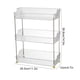 thumbnail image 3 of Gabinete pedestal Injueey para baño almacenamiento y organización color transparente, 3 of 6